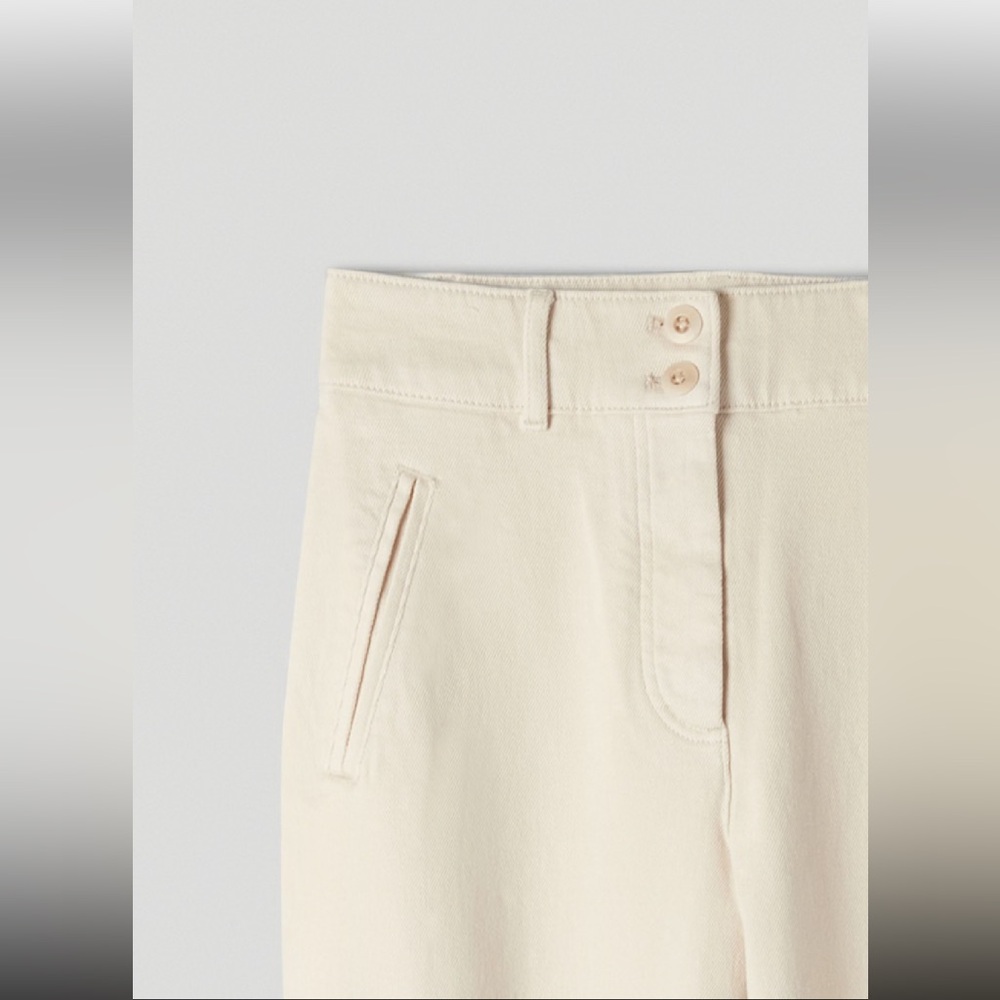 Wilfred Free Modern Cargo Pant - Gd Birch Cream Cropped Pants High-Waisted - Picture 5 of 5